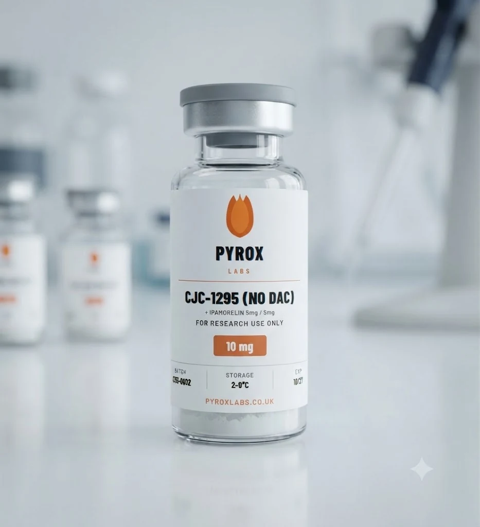 Pyrox Labs CJC-1295 (No DAC) + Ipamorelin 10mg research vial