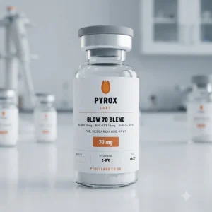Pyrox Labs Glow 70 Blend TB-500, BPC-157, GHK-Cu research vial