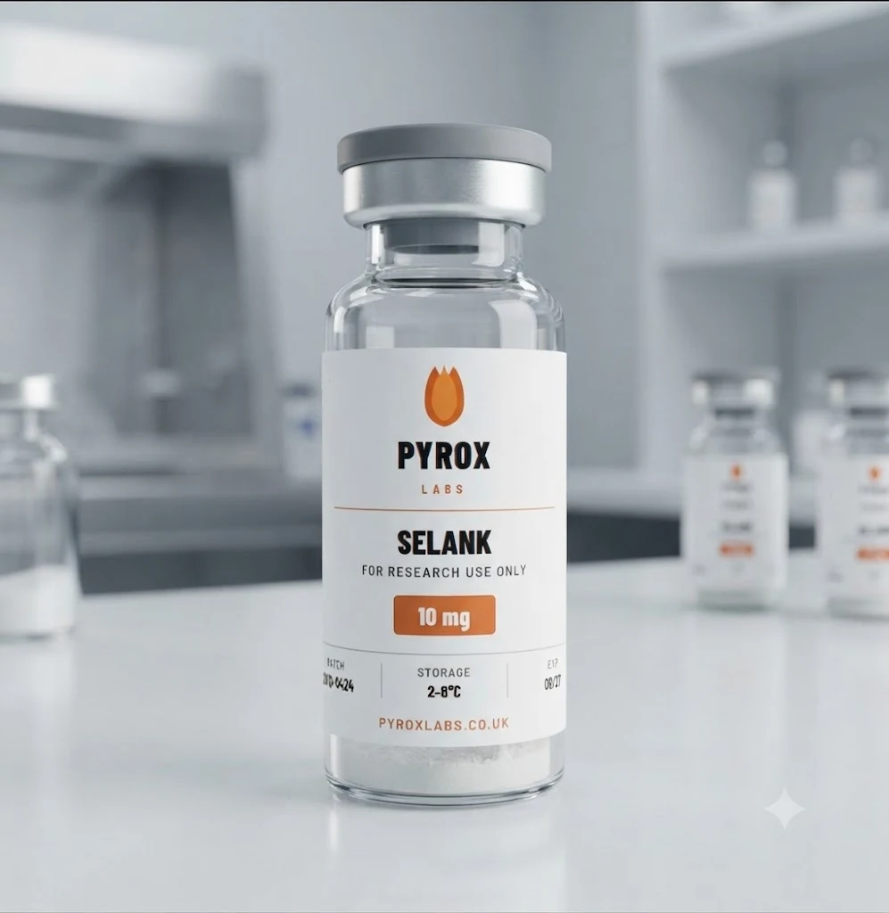 Pyrox Labs Selank 10mg research peptide vial